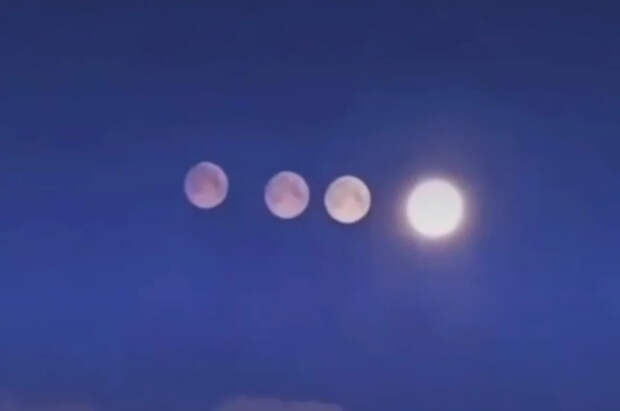 Жители Петербурга увидели в небе сразу четыре луны