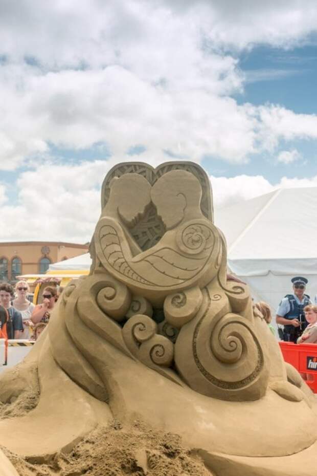 Песочные скульптуры на 3rd New Zealand Sandcastle Competition 2014 (17 фото)