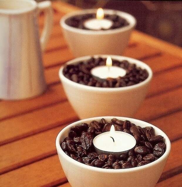 Ramekins, кофе в зернах и чай света