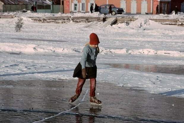 Катание на коньках. Байкал, 1966 СССР, история, фото