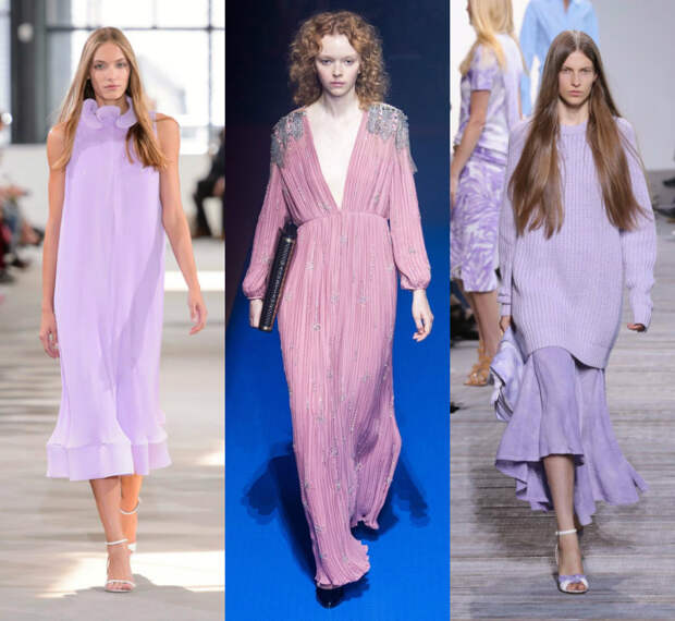 женская мода 2018 : лавандовый и розовый