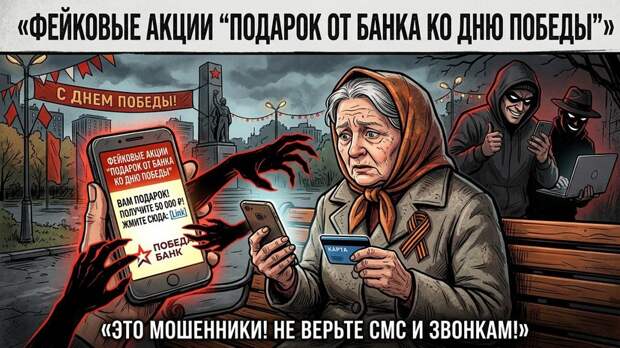Россиянам рассказали о росте фишинга со стороны мошенников в преддверии 9 Мая