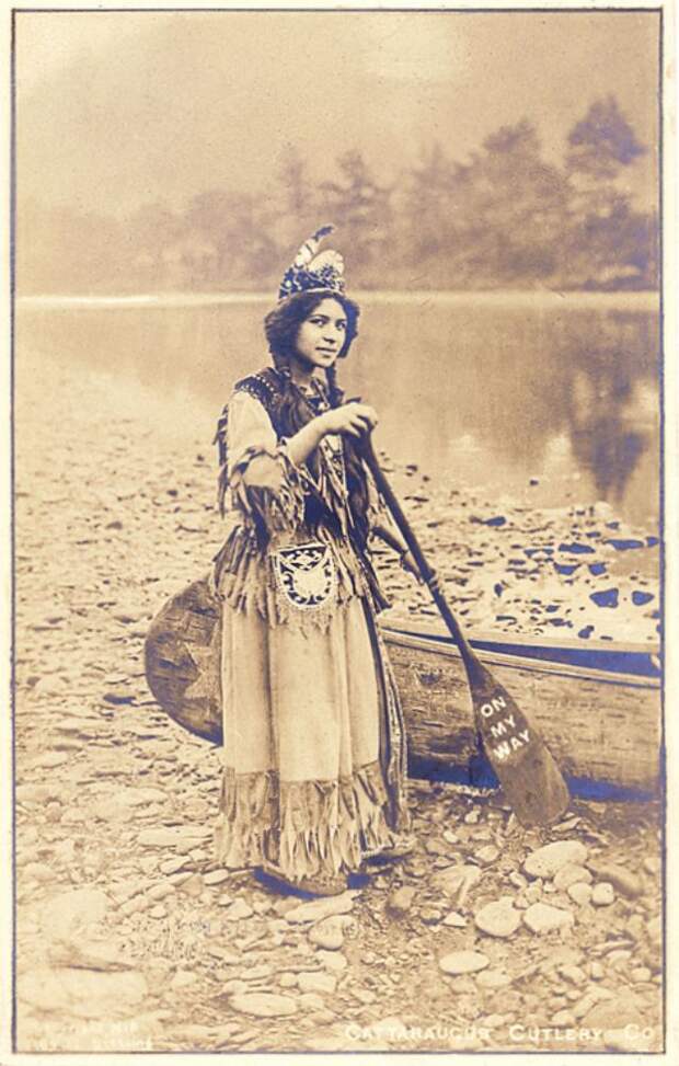 Модель из племени сенека в прекрасных фотографиях начала прошлого века