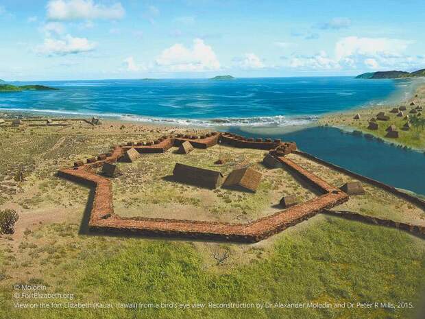 Реконструкция Елизаветинской крепости на острове Кауаи