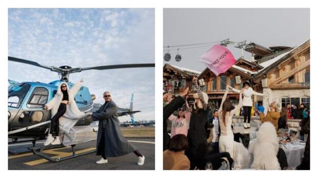 Российские звезды в Куршевеле / Фото: Baza