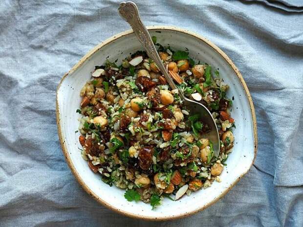 Гречка с грибами. \ Фото: i.pinimg.com.