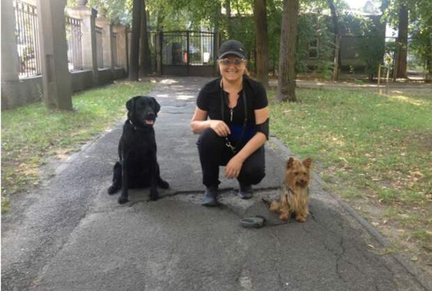 Наталья Могилевская со своими питомцами