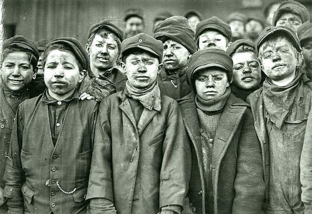 Льюис Уикес Хейн - шахтеры, шахта угольной компании Пенсильвании, январь 1911 года Весь Мир в объективе, история, фотография