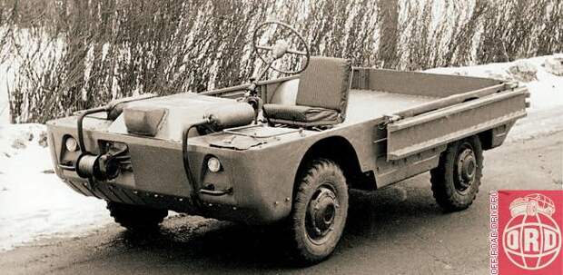 НАМИ-032С – прототип легкого транспортера для действий на переднем крае. 1960 год.