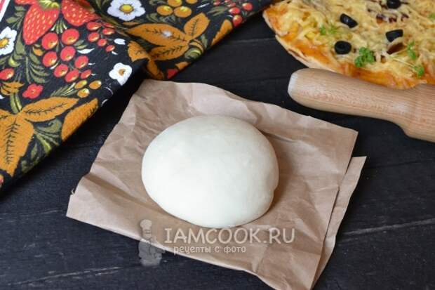 Рецепт быстрого теста для пиццы с сухими дрожжами (+пицца)
