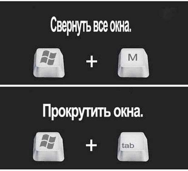 горячие клавиши Windows