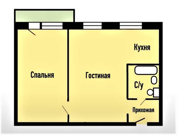 Наши герои давно искали подходящую жилплощадь и потом поняли, что квартиру с необходимой планировкой найти почти нереально (за тот бюджет, который у них на тот момент был), поэтому было решено купить-2