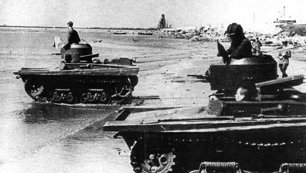 Ходовая часть, двигатель и трансмиссия Ходовая часть, двигатель и трансмиссия Т-33, Т-37а, война, ркка, танк