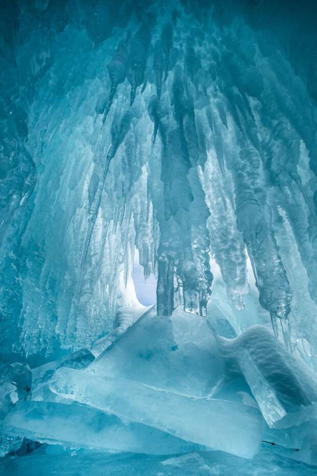 В пещере Зимняя сказка, байкал, зима, красота, лед, снег, фото, фоторепортаж