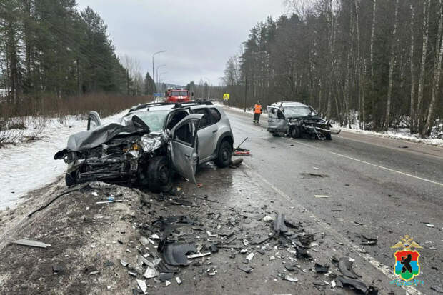 В Карелии появились кадры после жесткого ДТП, в котором разбились люди