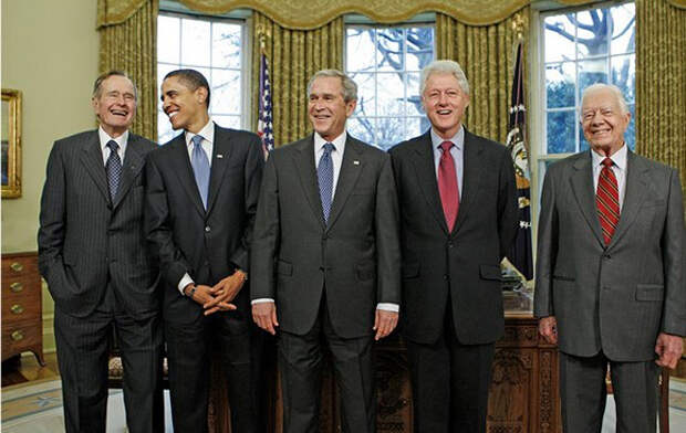 президенты сша, Джордж Буш старший, Барак Обама, Джордж Буш младший, Билл Клинтон, Джимми Картер|Фото: lookatusa.com