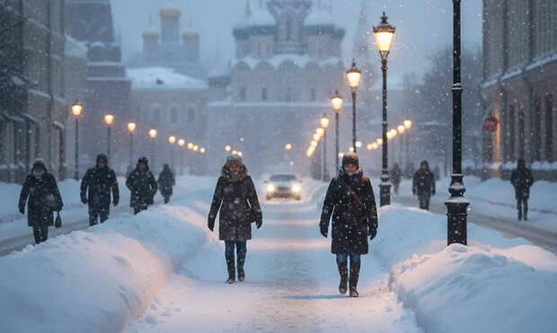 Сугробы в Москве за январские каникулы вырастут до 24 сантиметров
