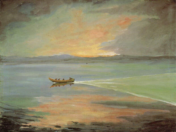 черчилль, художник, картины, море, пейзаж