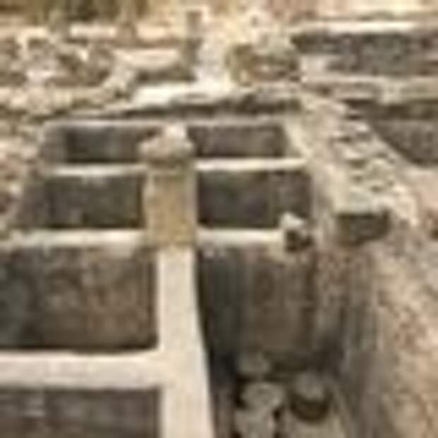 Garum factory remains in Andalucia, Spain. 