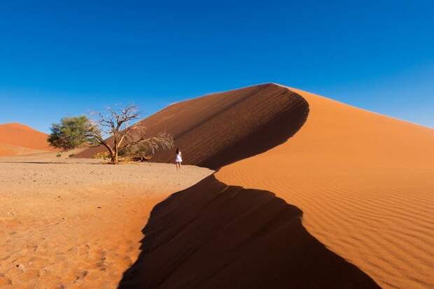 Песчаные дюны Соссусфлей, Намибия Кругосветное путешествие, интересно, мир в кармане, от Земли до Луны, приключения, путешествия, страны и города, увлекательно