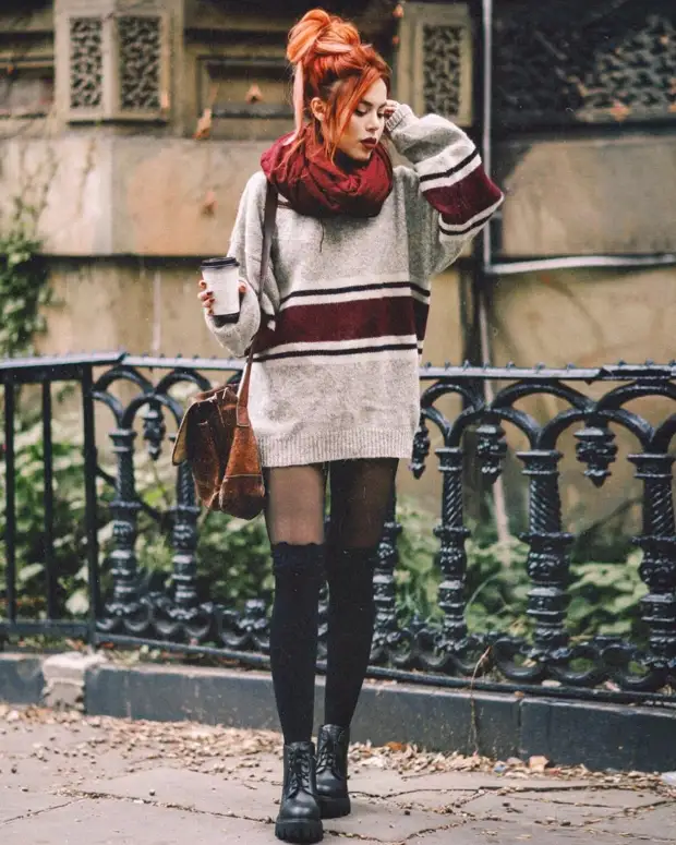 С чем стильно носить туники осенью: 14 великолепных вариантов