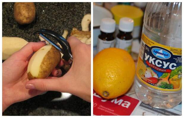 Сок лимона или уксусный раствор помогут отмыть руки от продуктов