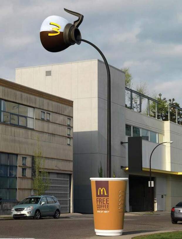 8 фото креативных реклам McDonald’s, которые хочется показать друзьям