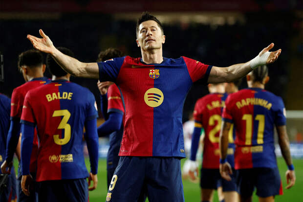 Дубль Фермина Лопеса помог "Барселоне" обыграть "Славию" в Лиге чемпионов