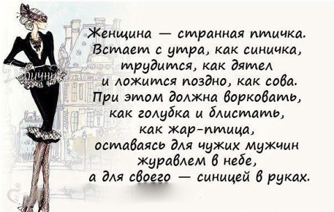 30 очень женских анекдотов, шуточек и мыслей в картинках. Масса юмора и иронии о загадочной женской душе