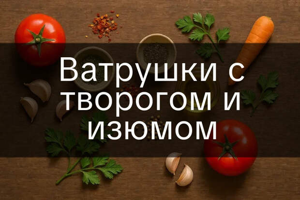 Ватрушки с творогом и изюмом
