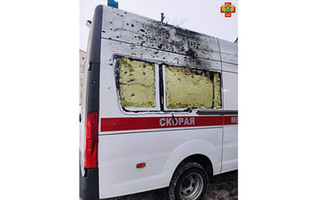 В Энергодаре дрон ВСУ атаковал автомобиль скорой помощи