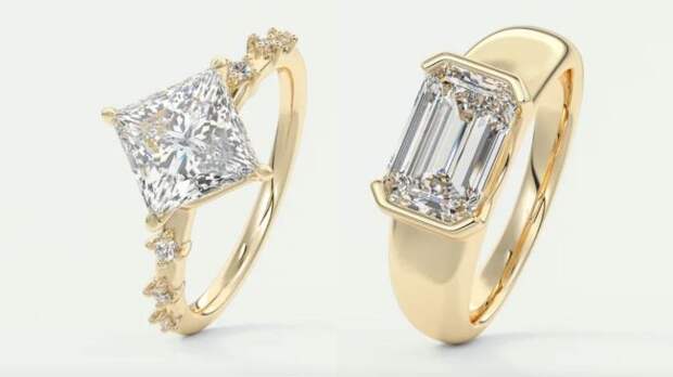 Shop Frank Darling's Starlette and Lunette collections of engagement rings