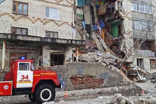 14 человек эвакуировали из обрушившегося дома в Печоре