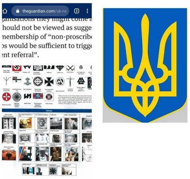 Великобритания внесла украинский тризуб в список экстремистских символов Великобритания внесла украинский тризуб в список экстремистских символов