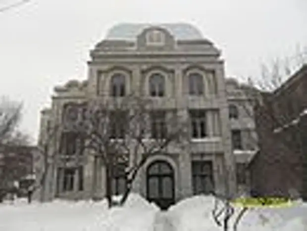 Jewish Synagogue, Galati, Galatz, Romania in the winter.JPG