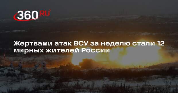 Жертвами атак ВСУ за неделю стали 12 мирных жителей России