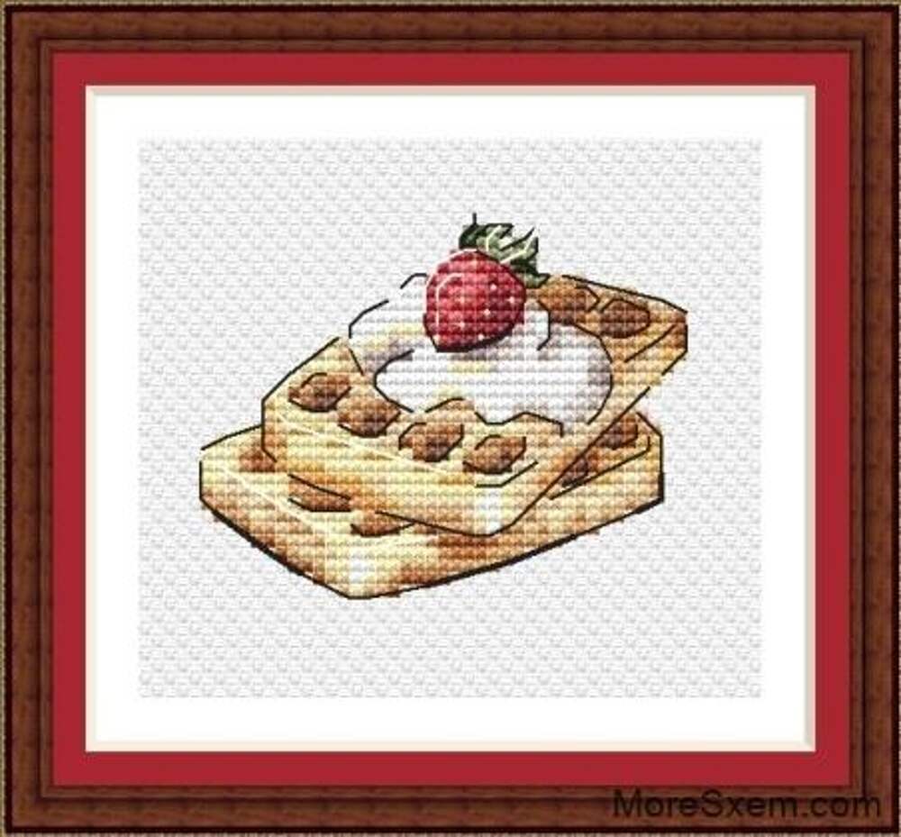 Вафли схемами. Вышивка Овен Венские вафли. Вышивка крестом Венские вафли. Схема вышивки Венские вафли. Вышивка крестом схема Венские вафли.