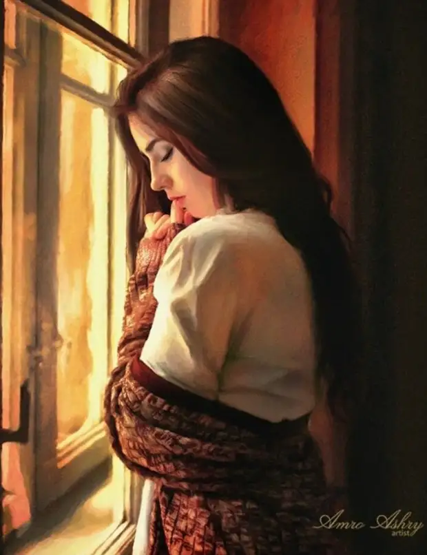 Цифровые картины Амро Ашри — воспевание женской красоты