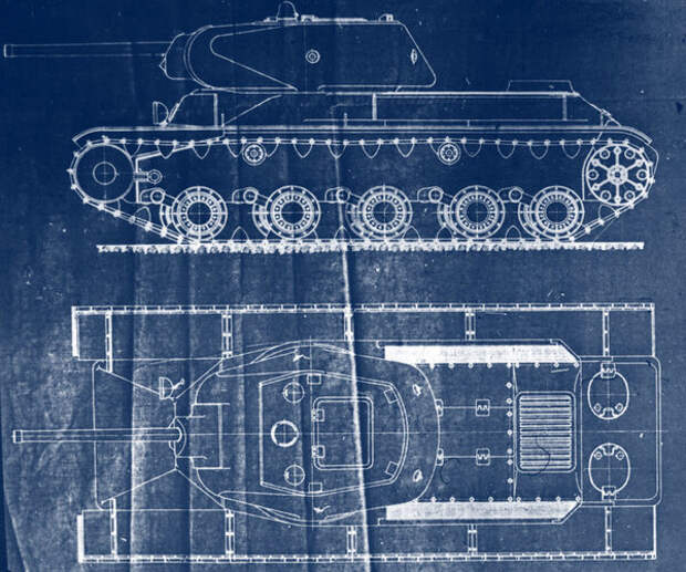 Эскизный проект тяжелого танка КВ-13, май 1942 года