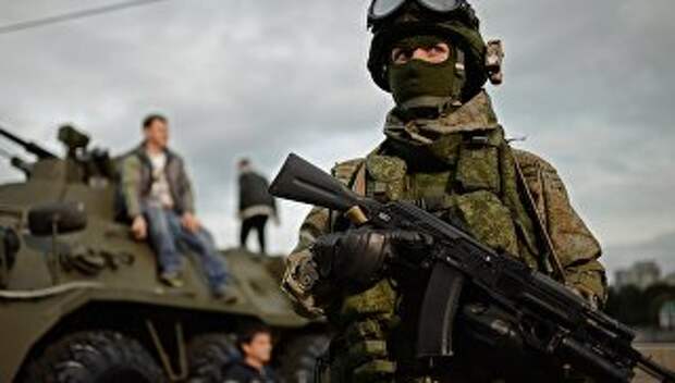 Военнослужащий на фестивале Армия России в Москве. архивное фото
