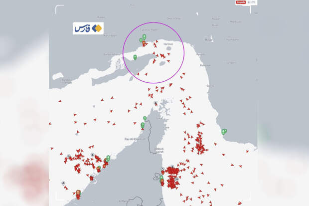 Vesselfinder: десятки танкеров скопились по обе стороны Ормузского пролива