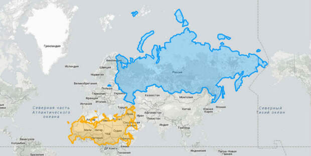 Эти карты позволят вам увидеть настоящие размеры стран мира