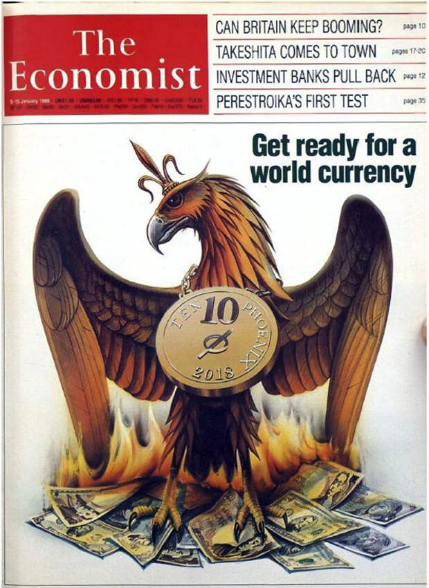 Обложка журнала The Economist за январь 1988 года