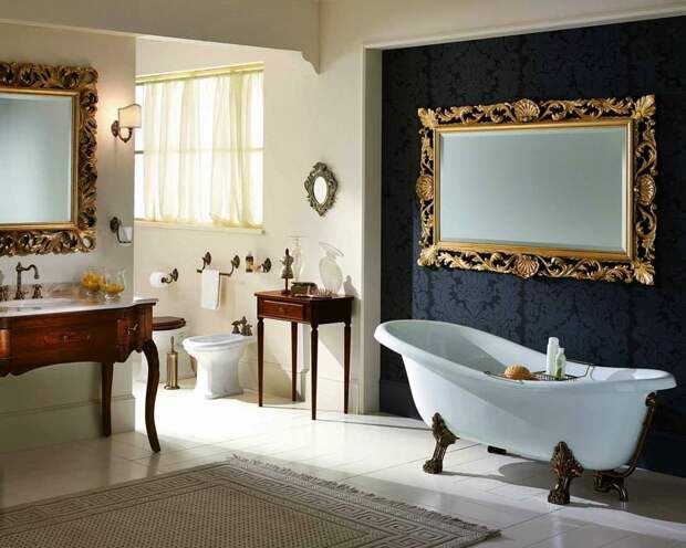 Стиль версаль в интерьере ванной комнаты