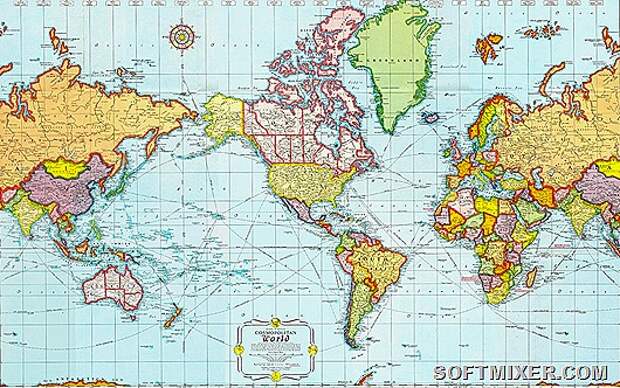 Как выглядит карта мира в разных странах