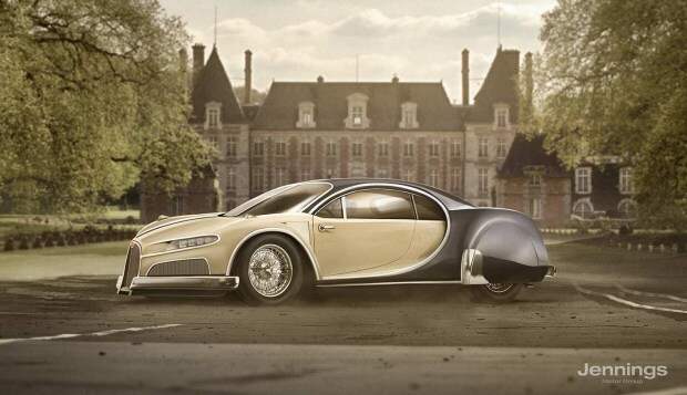 Bugatti Chiron Retro Concept 