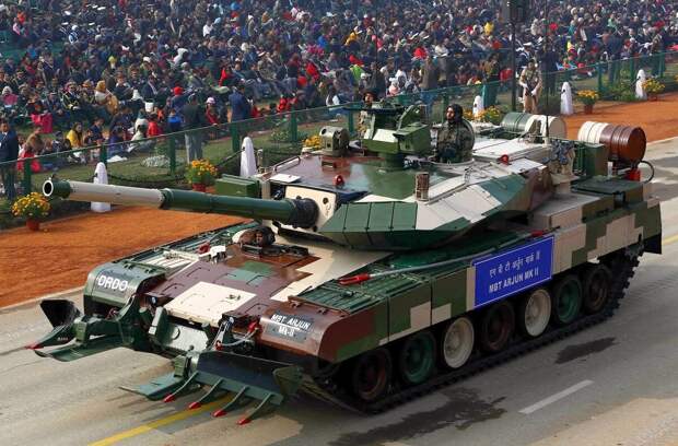 На фото основной боевой танк Индии - Arjun MBT Mk-1А.