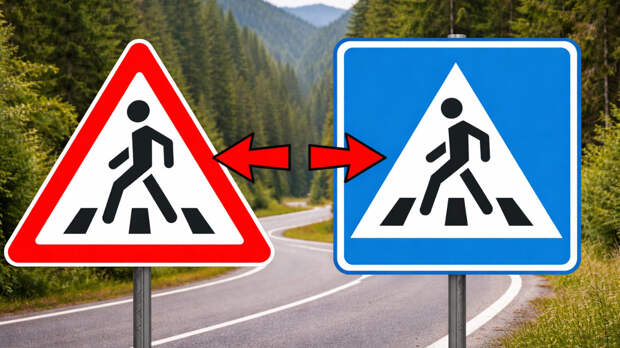 Треугольный или синий «пешеход»: в чём разница и какие штрафы предусмотрены
