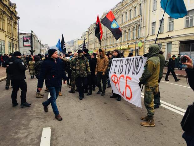 «Смерть России»: В Киеве вновь разгромили здание Россотрудничества