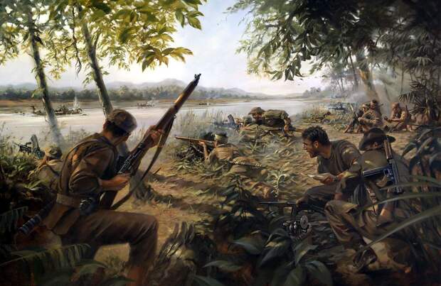 Засада на берегу реки Иравади (Irrawaddy Ambush) - Stuart Brown, 2010 год